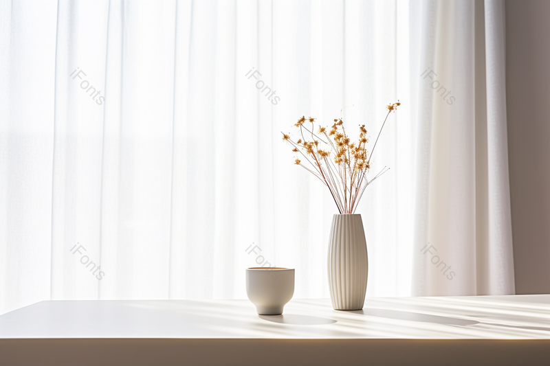 桌上的花与咖啡高清特写摄影图,高清,摄影图,摄影图片,图片大全,摄影图免费下载
